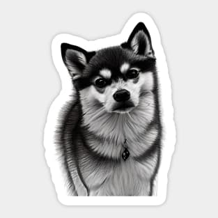 Alaskan Klee Kai Dog Sticker